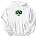 SWEATSHIRT WHITE ELEGANT FLAG " ZANZIBAR WEST " TANZANIA Large