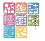 NEW TUPPERWARE 8pc STENCIL SET