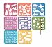 NEW TUPPERWARE 8pc STENCIL SET