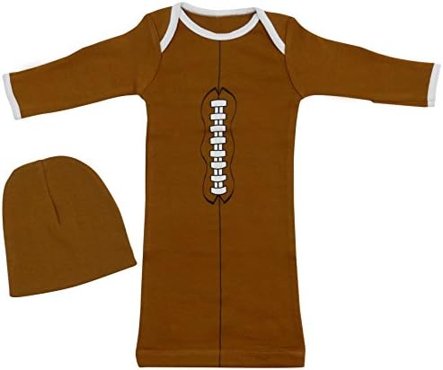 Babyball Clothing Unisex Football Long Sleeve Layette w/ Hat Newborn 0-3 Months
