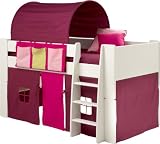PINK & PURPLE MIDSLEEPER BED WITH TUNNEL, TENT & POCKET PACKAGE FROM CENTURION PINE