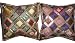 2 Vintage Sari Toss Pillow Cushion Covers India 16x16 Inches