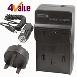 Battery Charger for Casio BC30L BC-30L NP-40 NP40 Exilim EX-FC100, EX-P505 Pro, EX-P600, EX-P700, EX-P6000, EX-Z30, EX-Z40, EX-Z50, EX-Z55, EX-Z57, EX-Z100, EX-Z200, EX-Z300, EX-Z400, EX-Z450, EX-Z500, EX-Z600, EX-Z700, EX-Z750, EX-Z850, EX-Z1000, EX-Z1050, EX-Z1080, EX-Z1200 Digital Camera