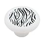 Zebra Stripes Decorative High Gloss Ceramic Drawer Knob
