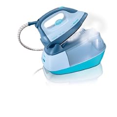 Philips GC7320/02 Dampfb�gelstation mit SteamGlide, blau /wei�