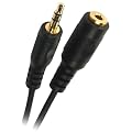 APM Rallonge Baladeur Jack 3,5 Stereo Male / Femelle 5 M Gold