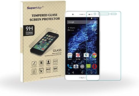 SuperMay® BLU Energy X Plus Screen Protector, 9H Hardness, 2.5d Rounded Edges, 0.26mm Thickness-Ultra-thin Highest Quality Premium Tempered Glass Screen Protector with Lifetime Replacement Warranty