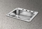 Elkay Celebrity Collection CRS33224 33 Top Mount Single Bowl Stainless Steel Sink with... by Elkay