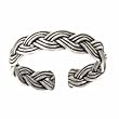Sterling Silver Braided Toe Ring