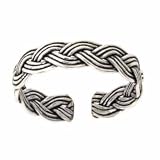 Sterling Silver Braided Toe Ring