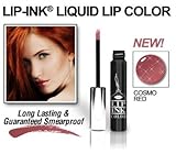 LIP INK Organic Vegan 100% Smearproof Liquid Lip Stain, Cosmo Red