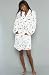 Hello Kitty Intimates The Kitty Craze Kimono Robe in White,Sleepwear for Women