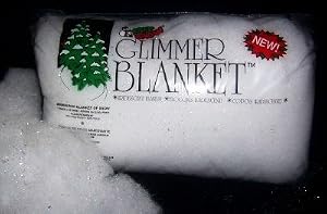 Soft Snow Polyester Flame Retardant Irridescent Flakes Glimmer Snow Blanket 1