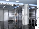 Wallmonkeys Peel and Stick Wall Decals - Modern Shop Interior - 60