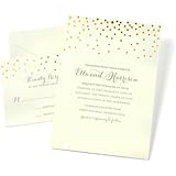 Gartner Studios 50ct. Gold Dot Border Invitation Kit by Gartner Studios