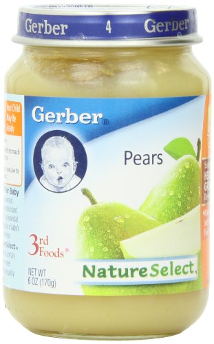 Gerber 3rd Foods Pear, 6-Ounce (Pack of 12)