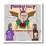 Rich Diesslins Funny General - Editorial Cartoons - Editorial Cartoon about Fred Thompson Followers - Fred Heads - Iron on Heat Transfers