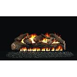 IMAGE OF Peterson Gas Logs 24 Inch Mammoth Pine See-thru Vented Natural Gas Log Set With Epic Burner And Basic On/Off Remote