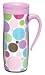 Trudeau Cosmic 16-Ounce Travel Mug, Polka Dot Design
