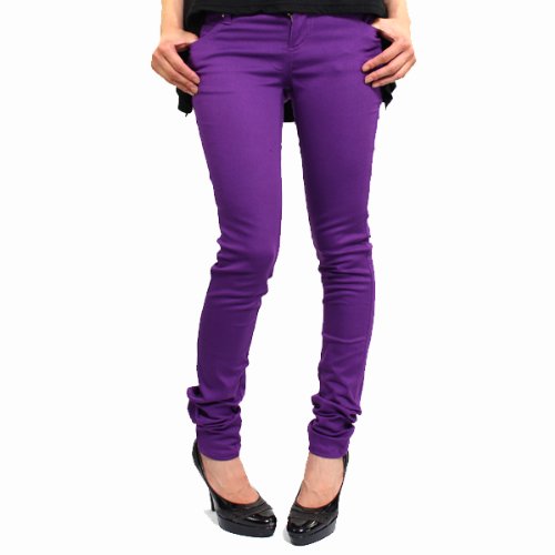 (トリップニューヨーク) TRIPP NYC スキニージーンズ パンツ レディース パープル Skinny Jeans