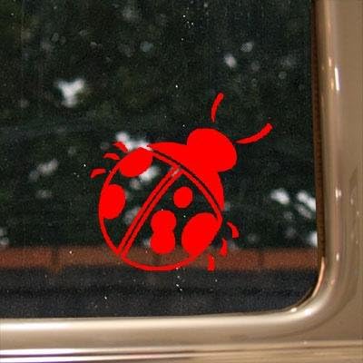 Bike Art Wall Art Helmet Lady Bug Ladybug Sticker Notebook Macbook Die Cut Decor Wall Red Decoration