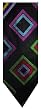 Men's Duchamp Neck Tie Black with Large Diamonds