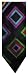Men's Duchamp Neck Tie Black with Large Diamonds
