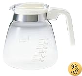 Melitta グラスポット アロマジョイ ホワイト 9杯用
