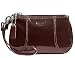 Coach Patent Leather Wristlet Case Bag 42053 Brown