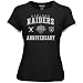 Image of Reebok Oakland Raiders Ladies Black 50th Anniversary Arch T-shirt