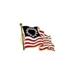 Waving Betsy Ross Flag Lapel Pin Waving Betsy Ross Flag Lapel Pin