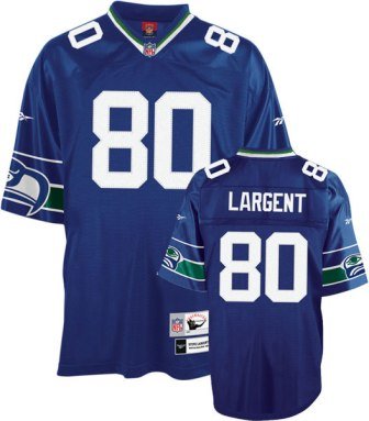 Steve Largent Blue Reebok NFL Premier 1985 Throwback Seattle Seahawks Jersey - XX-Large