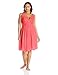 Shadowline Women’s Short Lace Bodice Nightgown 40” Length Sleeveless Gown