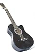 Black Electric Acoustic Guitar Cutaway Style W/ Accessories