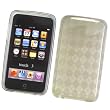 Apple iPod Touch 2nd & 3rd Generation Crystal Silicone Skin Case Transparent Smoke Check Pattern