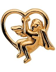 09.00 MM 14K Yellow Gold Angel Lapel Pin