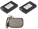 Multipack (2 Count): Extended Performance Replacement Battery for Specific Digital Camera and Camcorder Models / Compatible with SAMSUNG IA-BP80W, SC-D385, SC-DX103, SC-DX205, VP-D381, VP-DX100i, VP-DX105i - Includes Hard Case Camera Bag