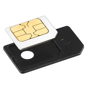 eForCity Micro SIM Card Adapter, Black