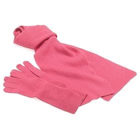 Amazon.com: V Fraas Women's Cashmere Knit Scarf And Glove Set: Apparel : gift sets gloves women scarves