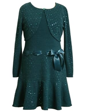 Bonnie Jean Girls 7-16 Sweater Dress With Cardigan Bonnie Jean Girls 7-16 Sweater Dress With Cardigan