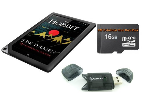 NOOK 16GB HD+ Tablet (CPO) with 16GB Android Jelly Bean CM10 Root MicroSD & BlueProton Card Reader On Sale