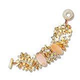 Carnelian Beaded Bracelet by Sajen, 8"