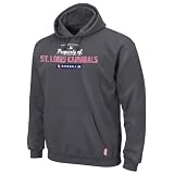 MLB Men's St. Louis Cardinals Property Of Long Sleeve Hooded Fleece Pullover (Pro Granite, Large)