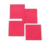 DAISY COASTERS 4'S PINK