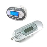A8 2G TeckNet MP3 Player with FM Radio & 205 Channels FM Transmitter(Silver)