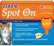 Zodiac Spot On PLUS 4-Pack Flea and Tick Control For Cats, Under 5-Pound