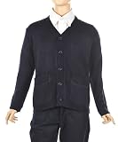 U.S. Polo Assn. Welt Pocket Cardigan Sweater (Sizes 8 - 18) - navy, 7/8