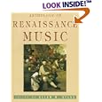 Anthology of Renaissance Music (Norton Introduction to Music History) by  Allan W. Atlas