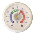 Bimetall Analog Klebe K�hlschrankthermometer . K�hlschrank Thermometer Temperatur Anzeige + / - 50 �C . Made in Germany