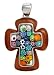 Brown/Multi-Color Millacreli Cross Pendant